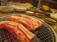 済州島グルメ　黒豚料理