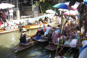 タイ現地手配　水上マーケット